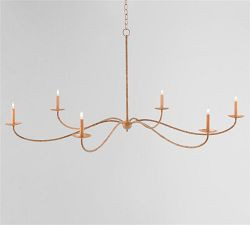 Bosley Rattan Chandelier (61") | Pottery Barn (US)