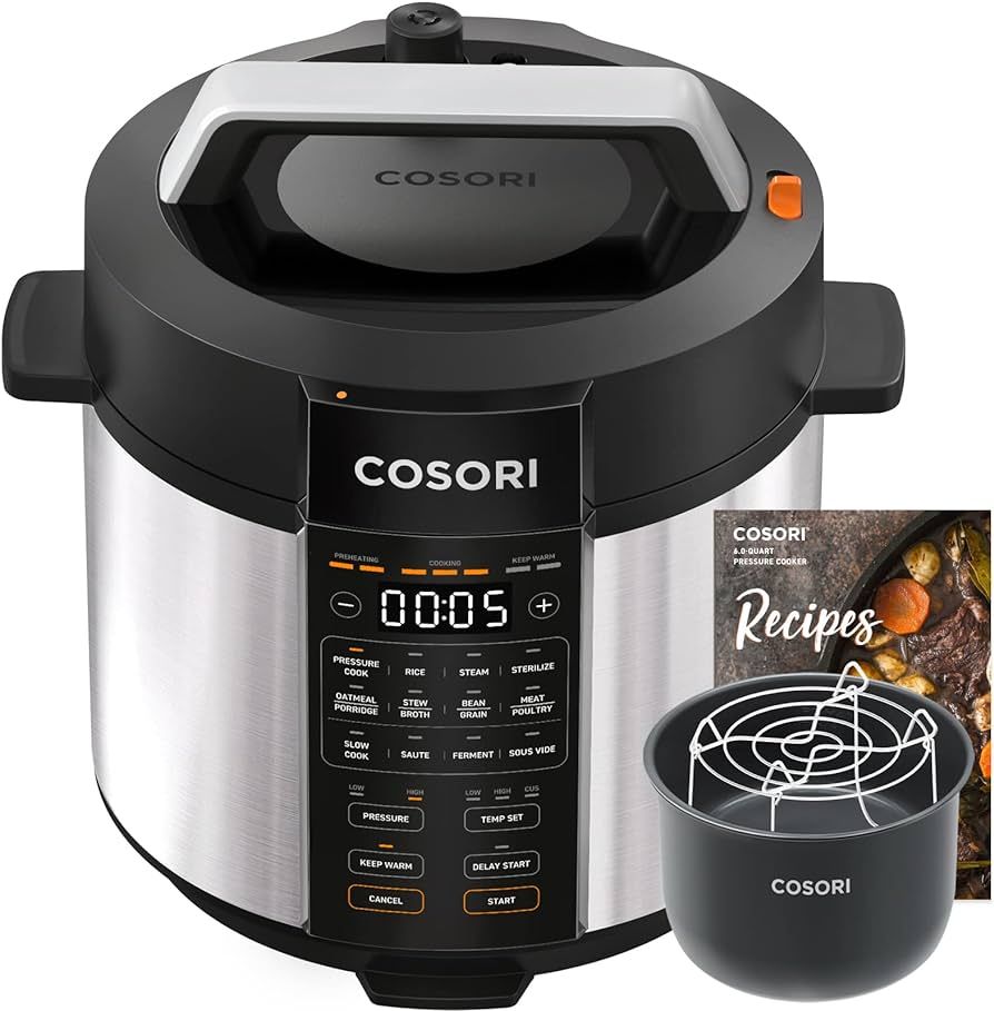 COSORI Electric Pressure Cooker 6 qt, 9-in-1 Instant Multi Cooker with Safer Venting Design, Rice... | Amazon (US)