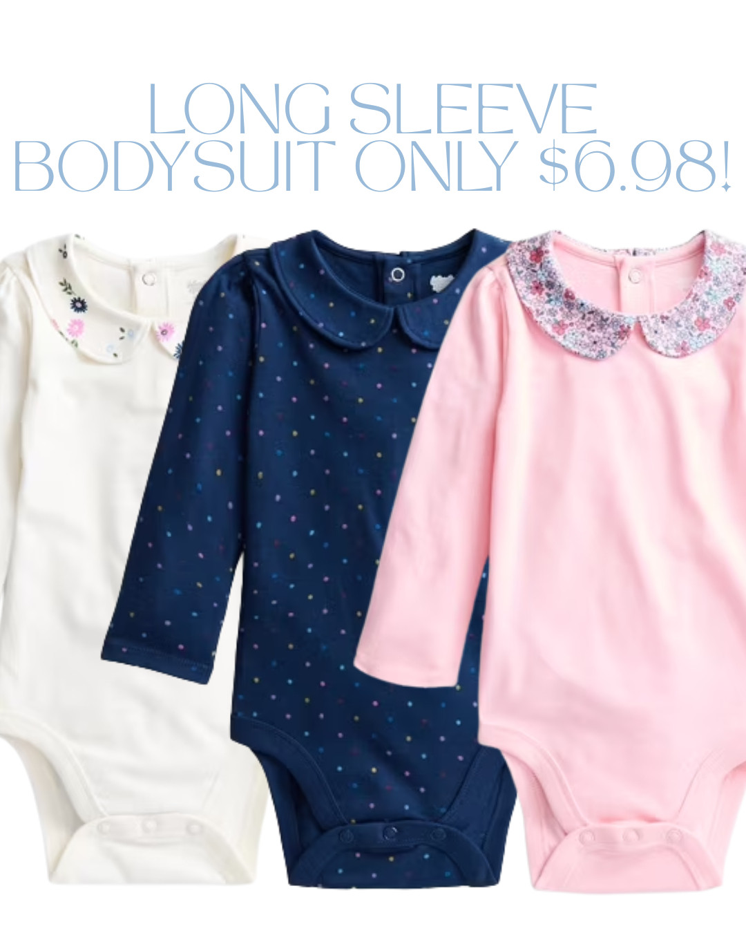 These long sleeves are so cute and these collar detail is perfect!  

 #LTKmomlife #LTKBaby #LTKKids