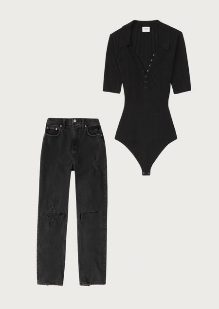 OOTD // Abercrombie jeans // Abercrombie bodysuit

#LTKfit
