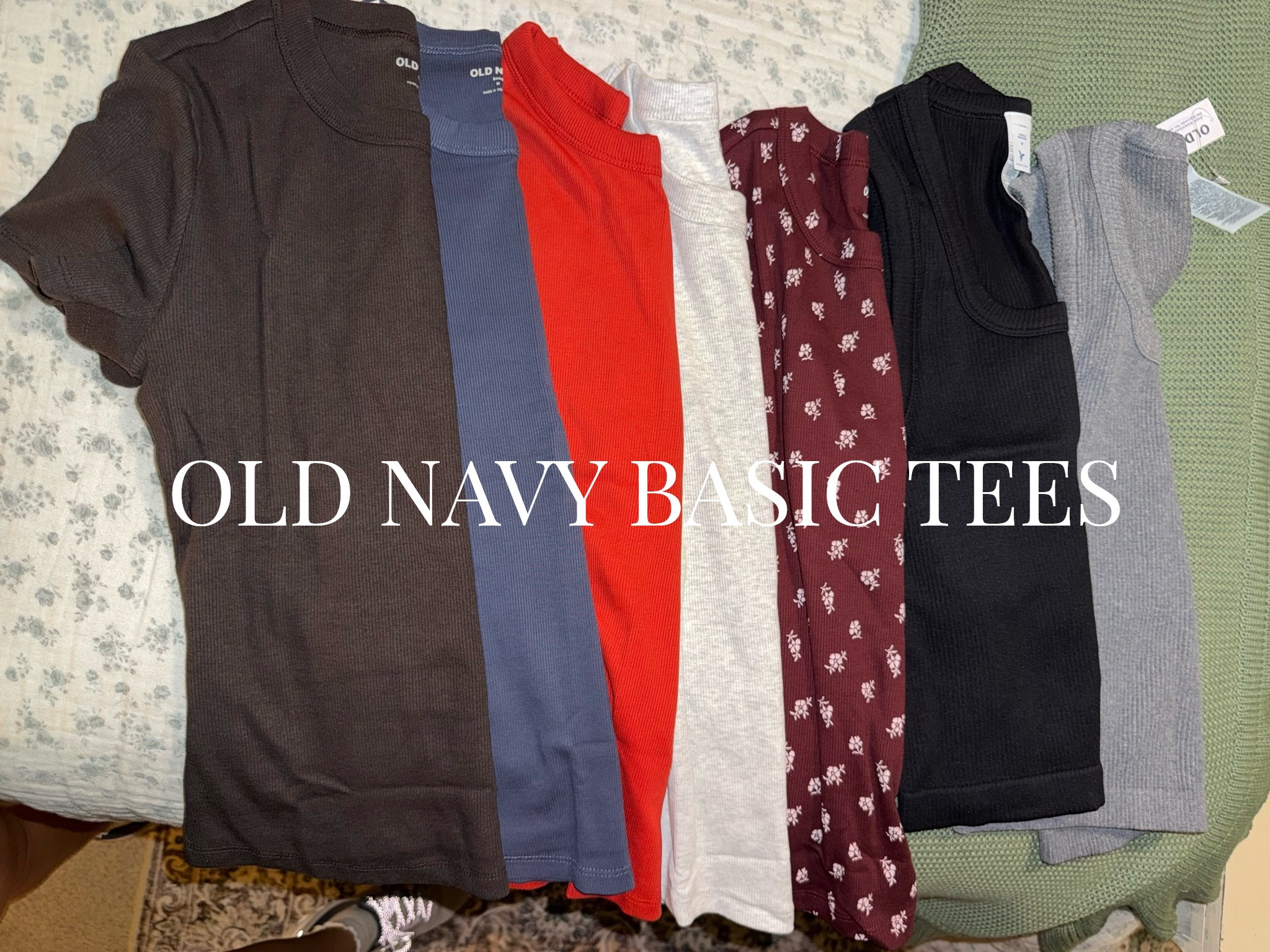Old navy basic tees and tanks! My favorite! I wear a medium in them all!

#LTKootd #LTKmomlife #LTKgrwm