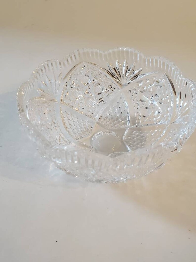 Vintage Crystal Cut Bowl | Etsy | Etsy (US)