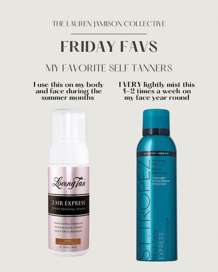 My favorite self tanners 

#LTKbeauty #LTKunder50 #LTKstyletip