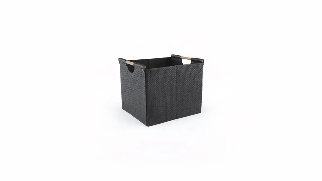 Better Homes & Gardens Collapsible Woven Cube Storage Bin, Black Weave | Walmart (US)