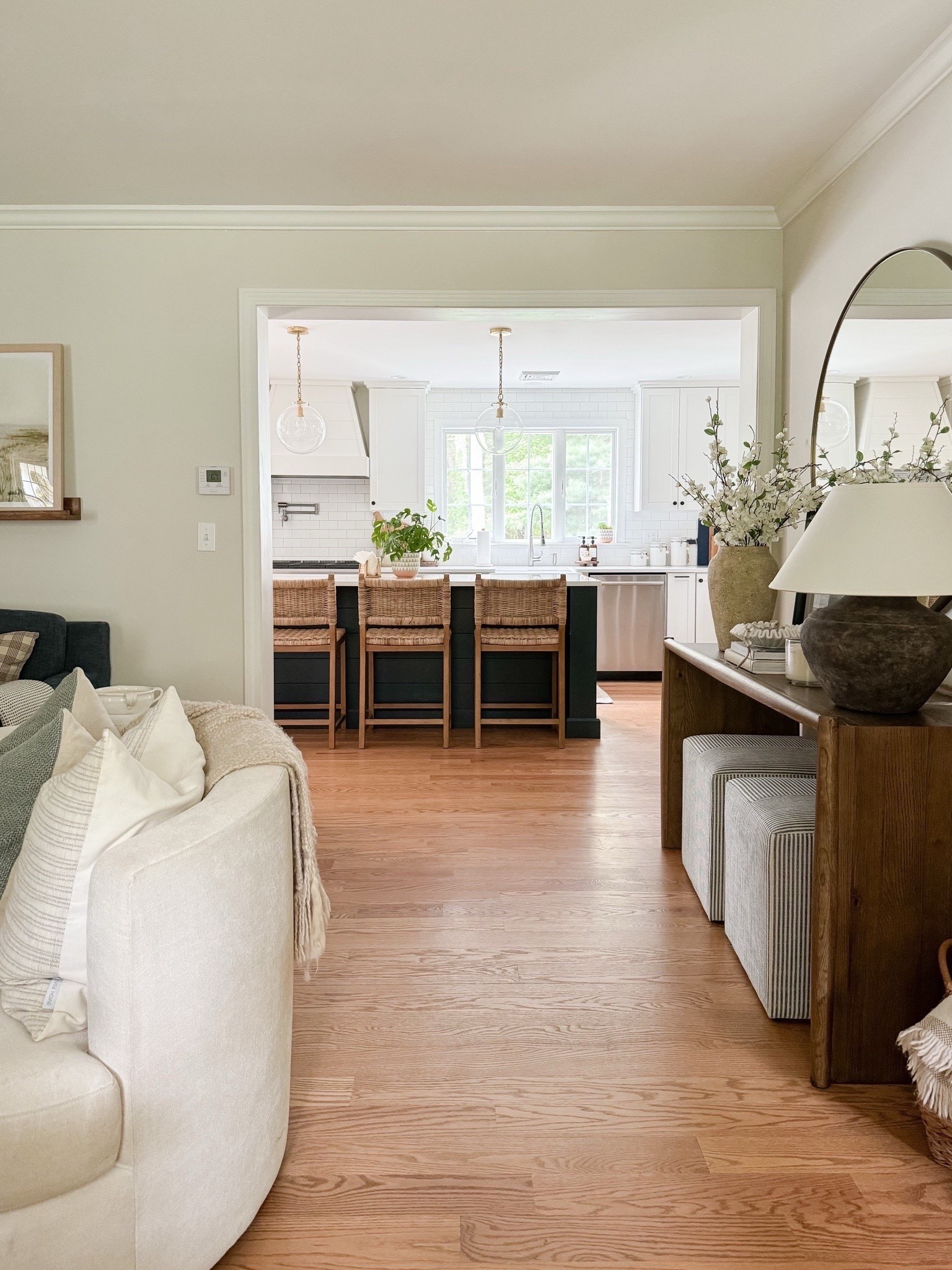 One of your favorite posts from March 🤍 From our woven counter stools to our styled console table, I hope this leaves you with some inspo for your own home. Linking all the decor seen here! 

#LTKHome #LTKSaleAlert #LTKSeasonal