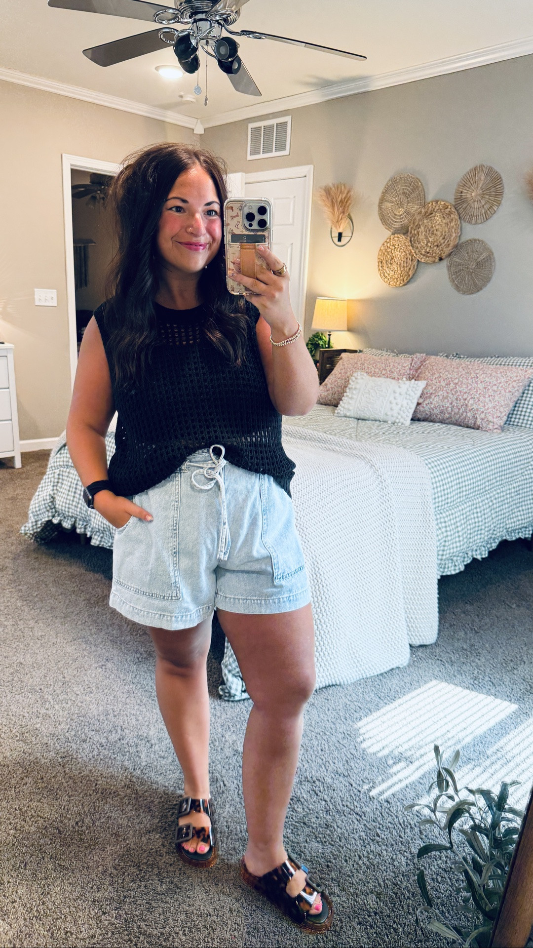 The perfect summer layering piece 🤍☀️ This crochet tank fits oversized & is so easy to style with denim shorts or over your favorite swimsuit. Plus, it comes in 4 other colors! 🌊✨ 

 #LTKootd #LTKSeasonal #LTKMidsize