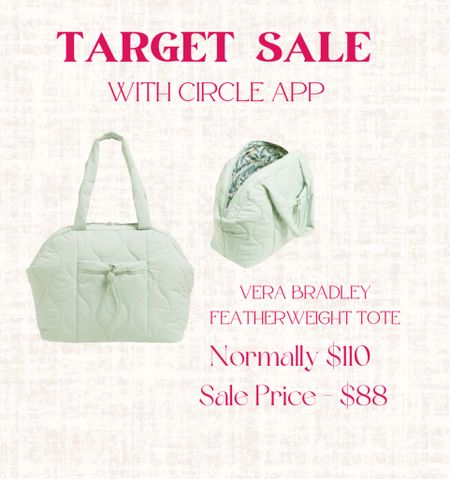 Target circle week sale! Vera bradley. Tote bag. Summer bag. Travel bag. Luggage 

#LTKxTarget #LTKsalealert #LTKitbag