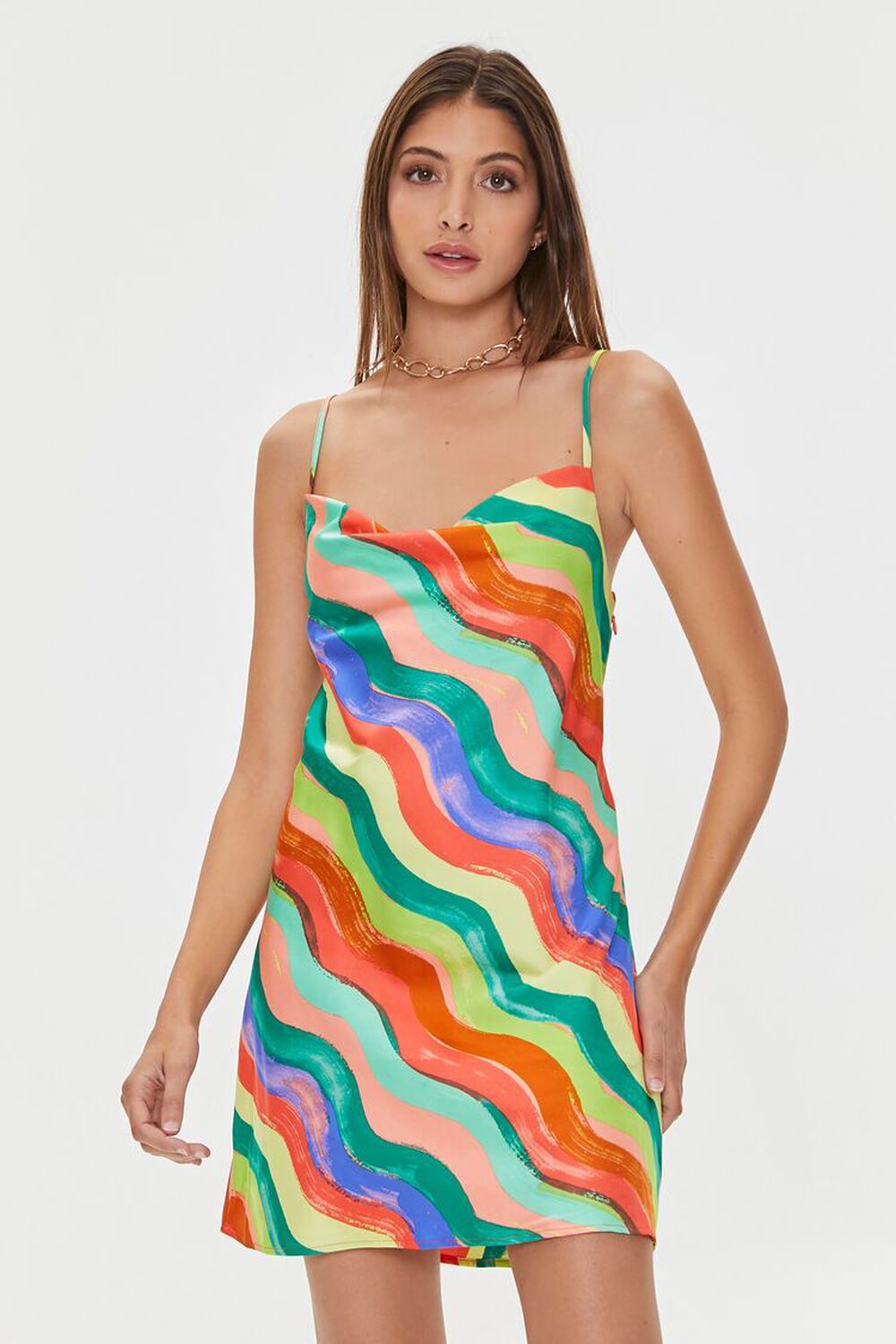 Rainbow Striped Mini Dress | Forever 21 (US)