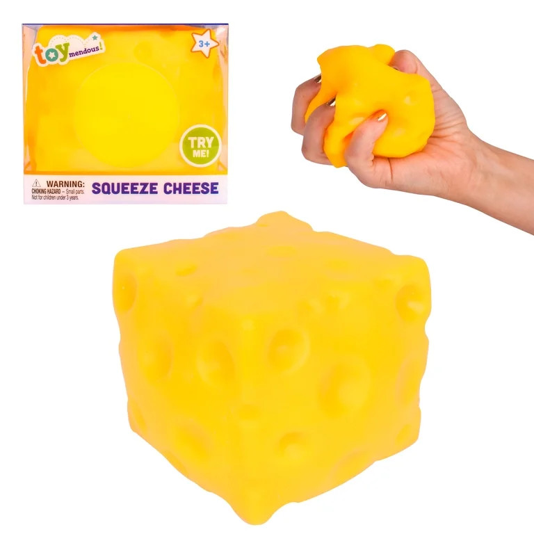 Toymendous Squeeze Cheese, Squishy Stress Toy, Children Ages 3+ | Walmart (US)