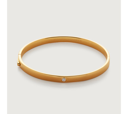 Diamond Essential Bangle | Monica Vinader (Global)