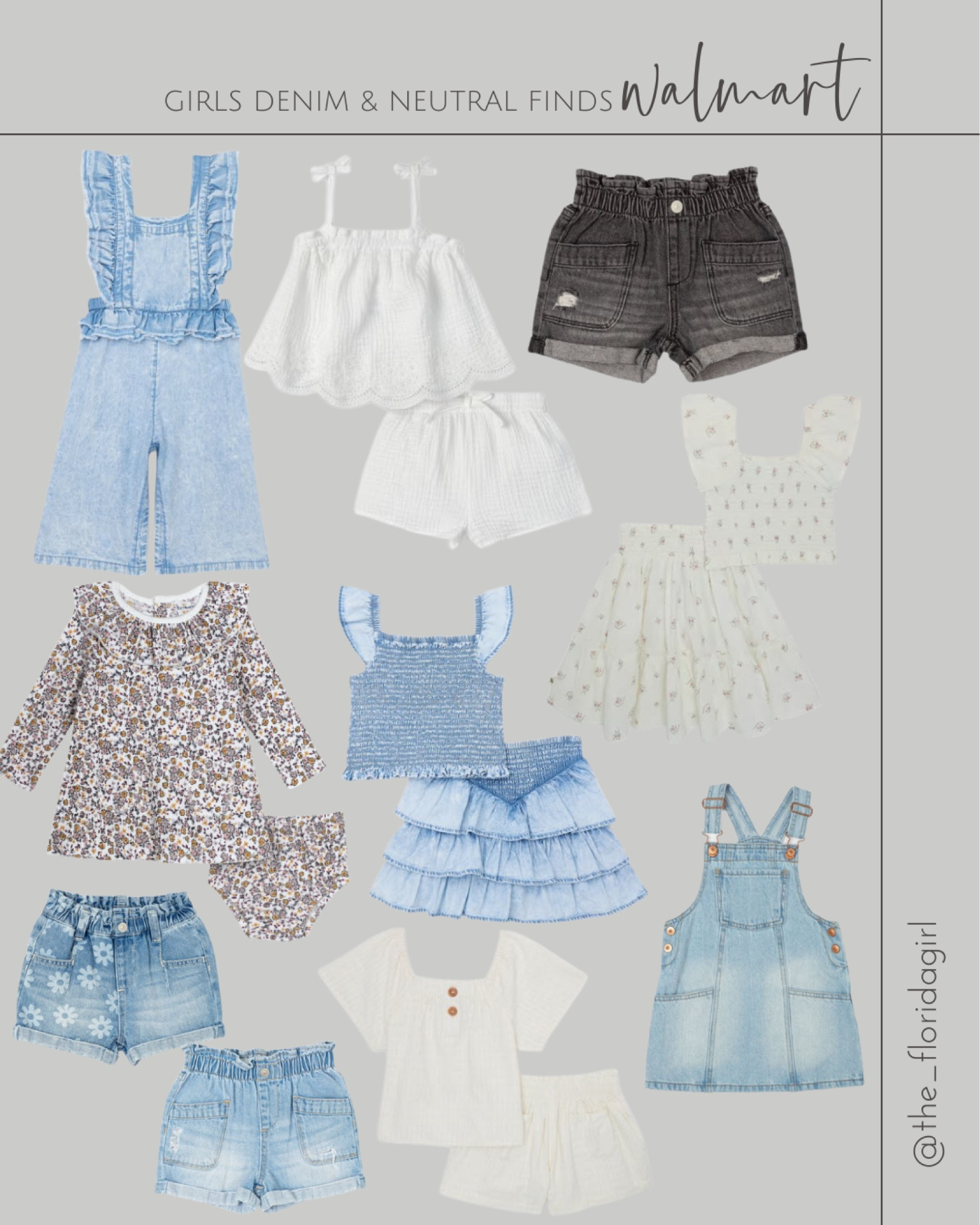 Walmart girls neutral and denim finds #walmart #denim #girls #toddler #toddlergirl #girlsclothes #walmartfinds #walmartfashion #walmartstyle #summer #spring #springbreak #summerlook #summervibes #vaca #vacation #vacationlook #resort #resortlooks #skirt #shirt #baby #babygirl #romper #onesie #floral #shorts #overalls #linen 

#LTKunder50 #LTKkids #LTKFind