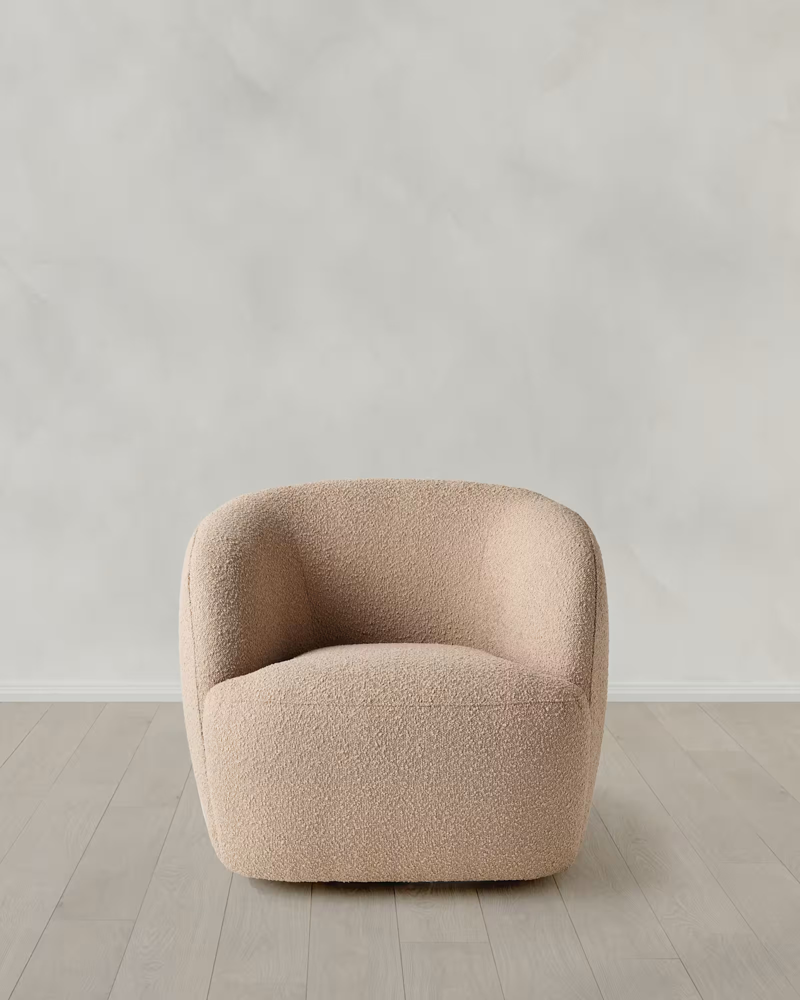 Boucle Swivel Chair in Dune | Quince