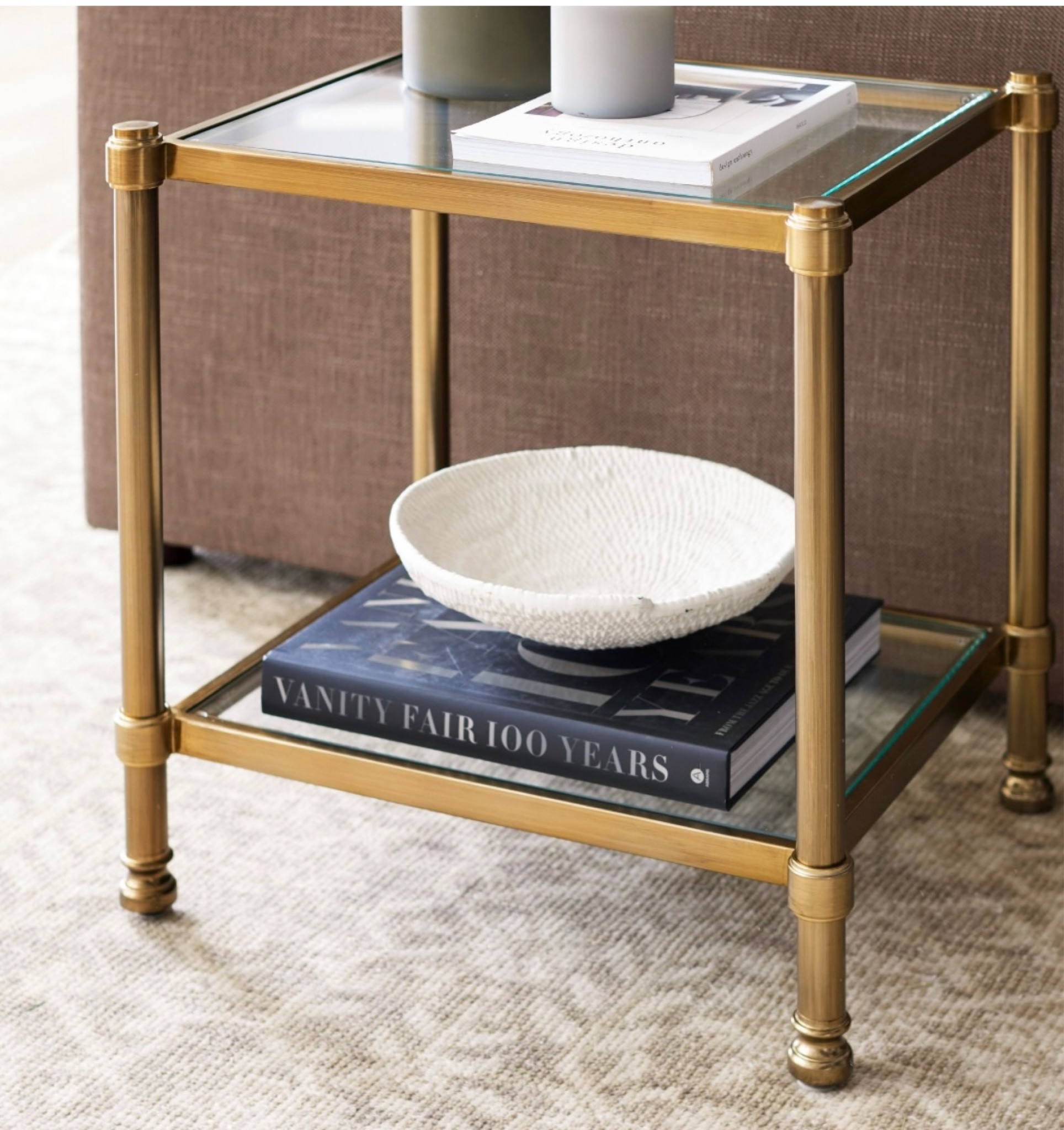 Organic modern. Pottery Barn. Side table. End table. Gold and glass table. Modern furniture. 
#LTKfamily #LTKstyletip #LTKGiftGuide

#LTKhome #LTKover40
