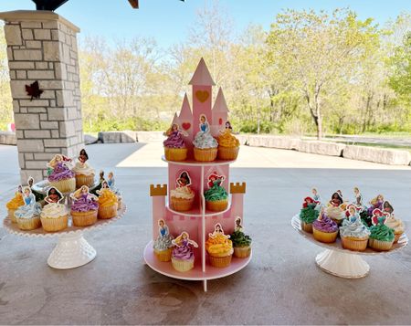 Planning a party for a little princess? This cupcake tower is the perfect castle decoration! 

#LTKparties #LTKfamily #LTKkids