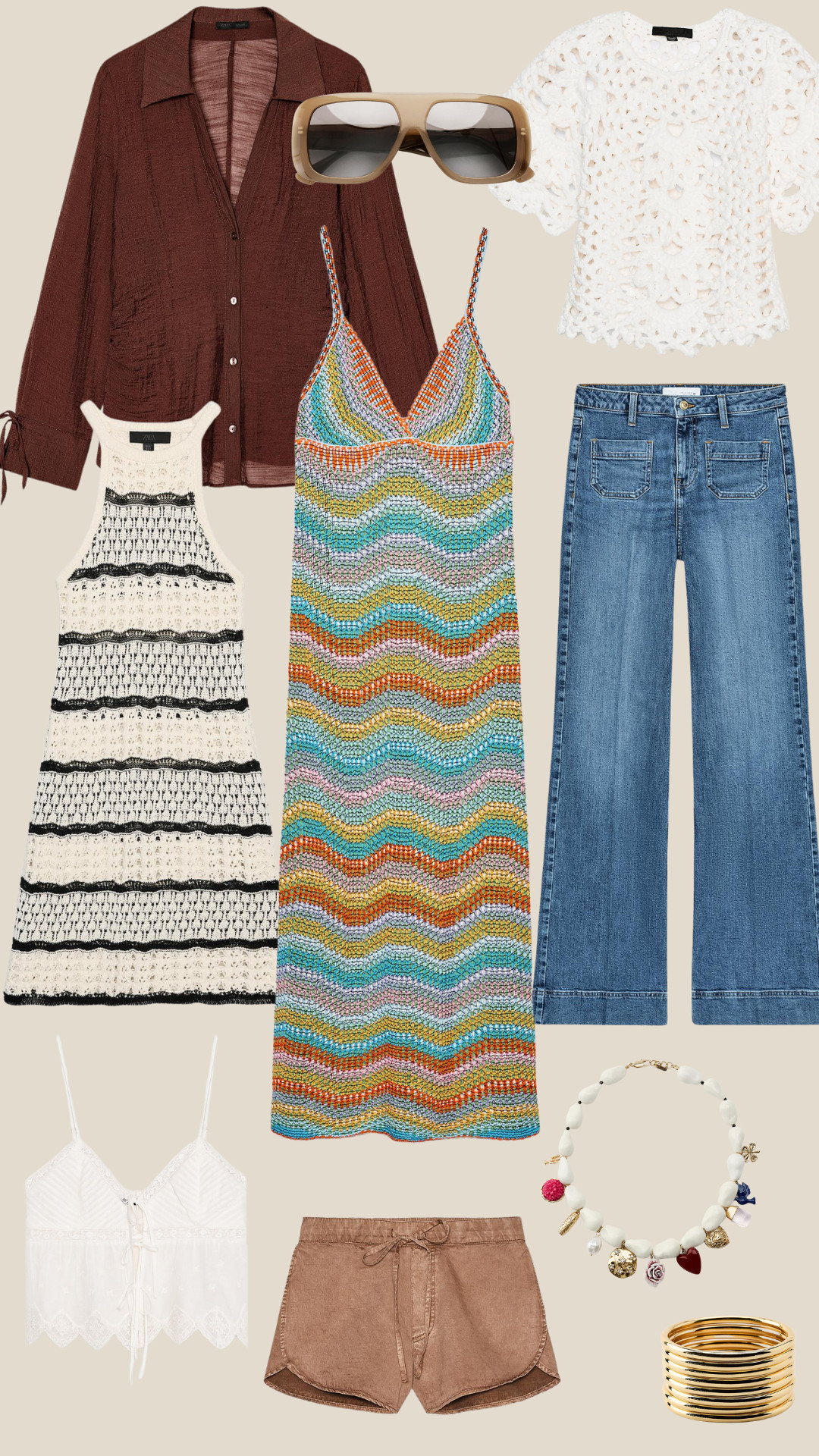 Zara New In: Bracelets, Shirt, Dress, Necklace, Top, Shorts, Sunglasses – Zara 

 #LTKuk #LTKspring #LTKstyletip