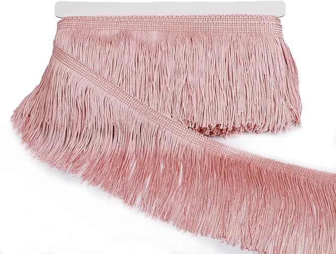 HedongHexi Chainette Fringe Trim 5 Yard x 4 Inches Fabric Trims Tassel Sewing for DIY Decoration ... | Amazon (US)