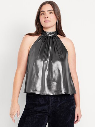 Satin Shine Halter Top | Old Navy (US)