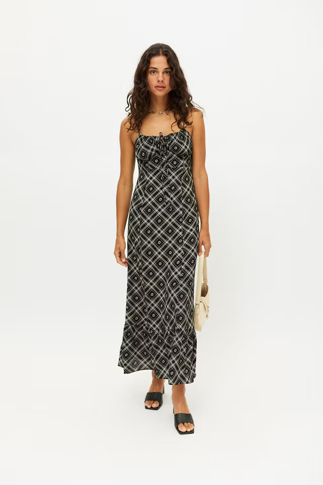 UO Gia Printed Midi Slip Dress | Urban Outfitters (US and RoW)