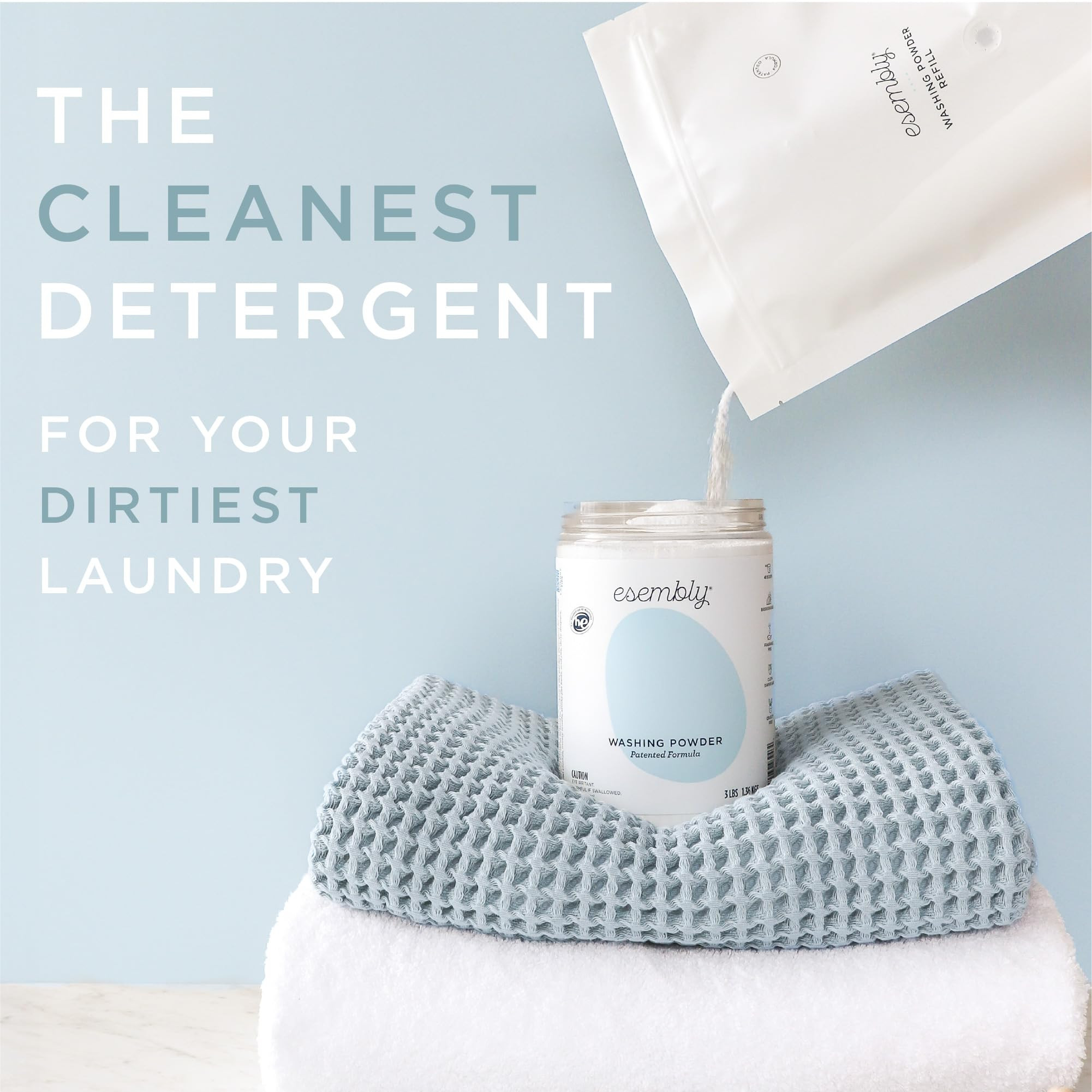 Esembly Laundry Washing Powder – HE Mineral Based Detergent for All Household Laundry and Cloth... | Amazon (US)