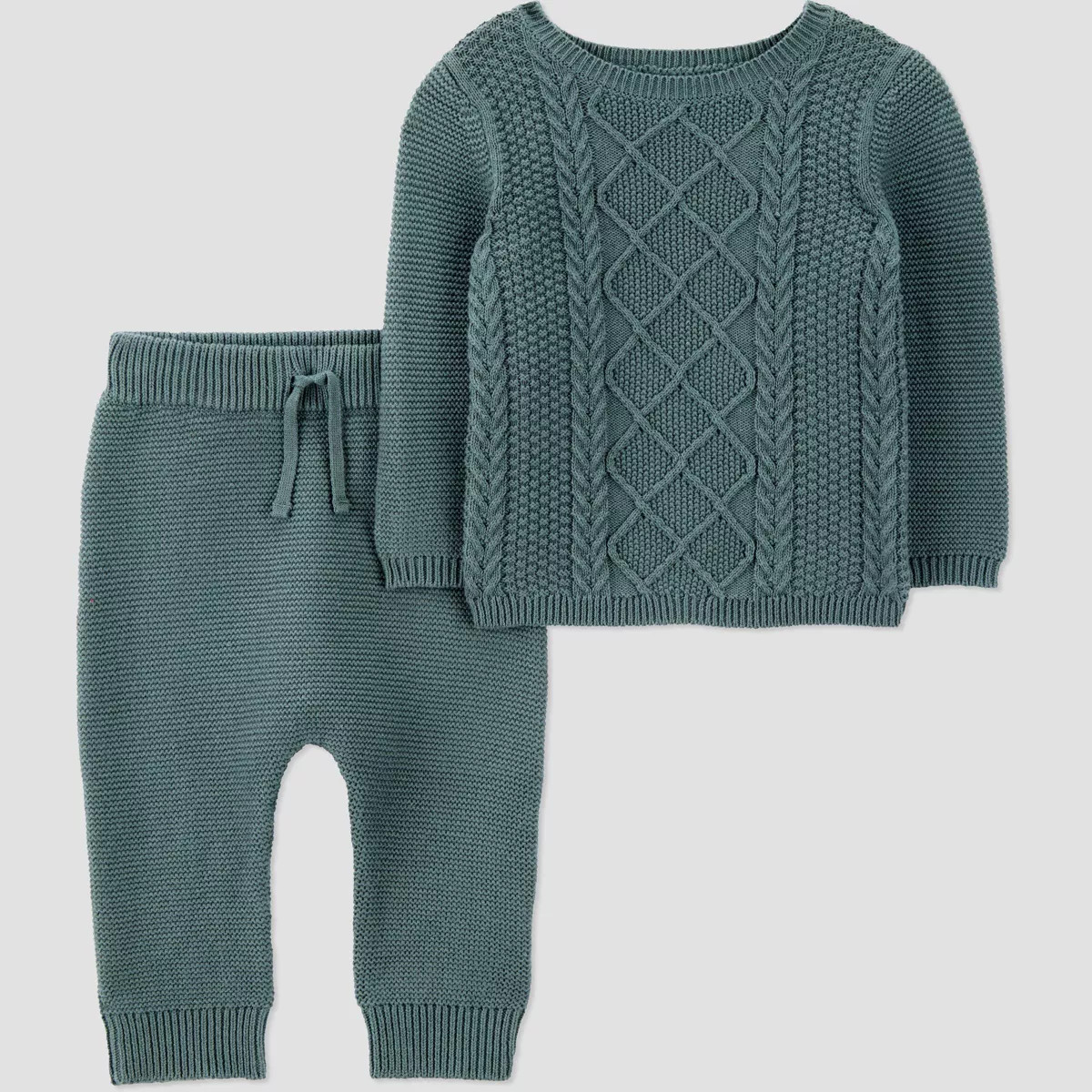 Carter's Just One You® Baby Boys' 2pc Cable Knit Sweater Set - Green | Target