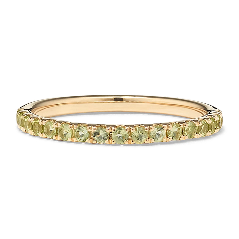 Peridot Pave Band | Shane Co
