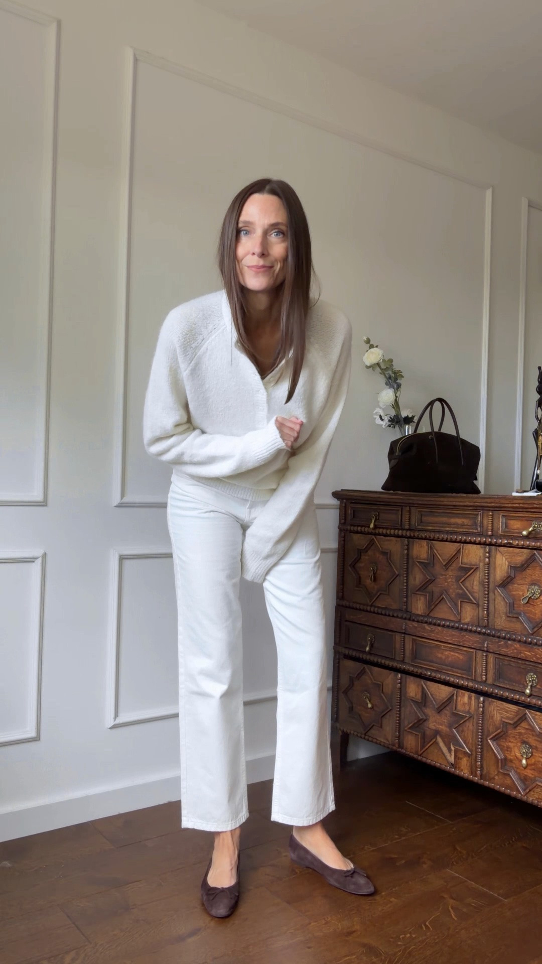 I’m wearing a 36 in the jeans and a small in the knit and jacket.

#LTKuk #LTKspring #LTKjeans