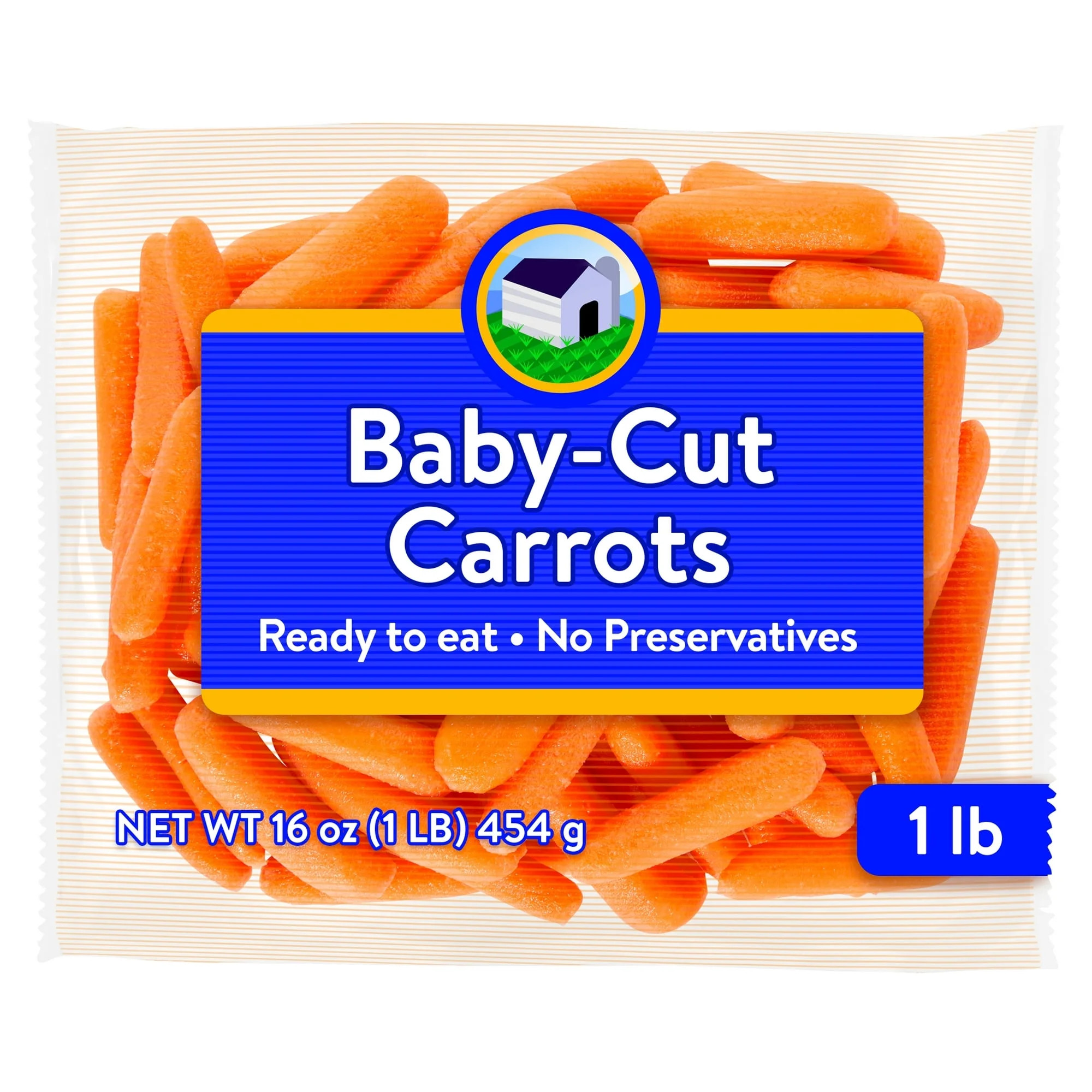 Fresh Produce, Baby Peeled Carrots, 1lb Bag | Walmart (US)