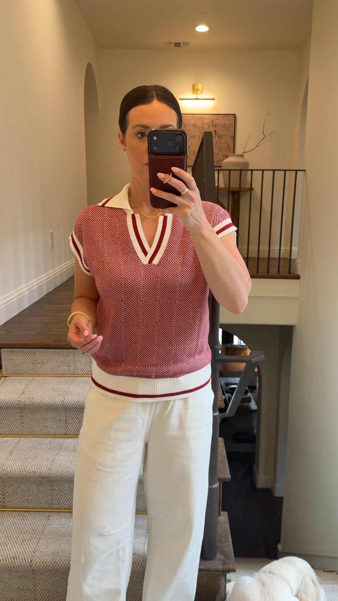 Love this preppy sweater tee! On sale for $19 comes in lots of colors. Wearing a small. 

#LTKOver40 #LTKSaleAlert #LTKSeasonal