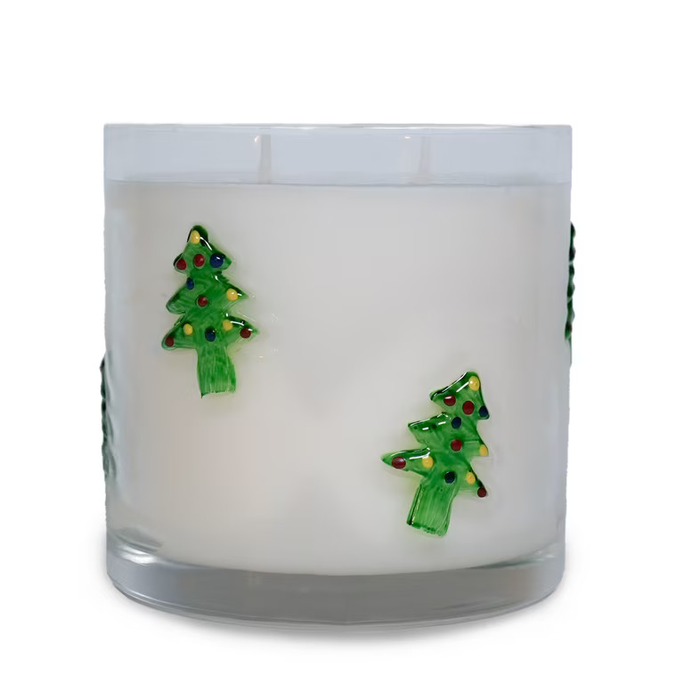 Mainstays Embedded Christmas Tree Icon 2-Wick Soy Blend Candle Winter Woods 14 oz | Walmart (US)