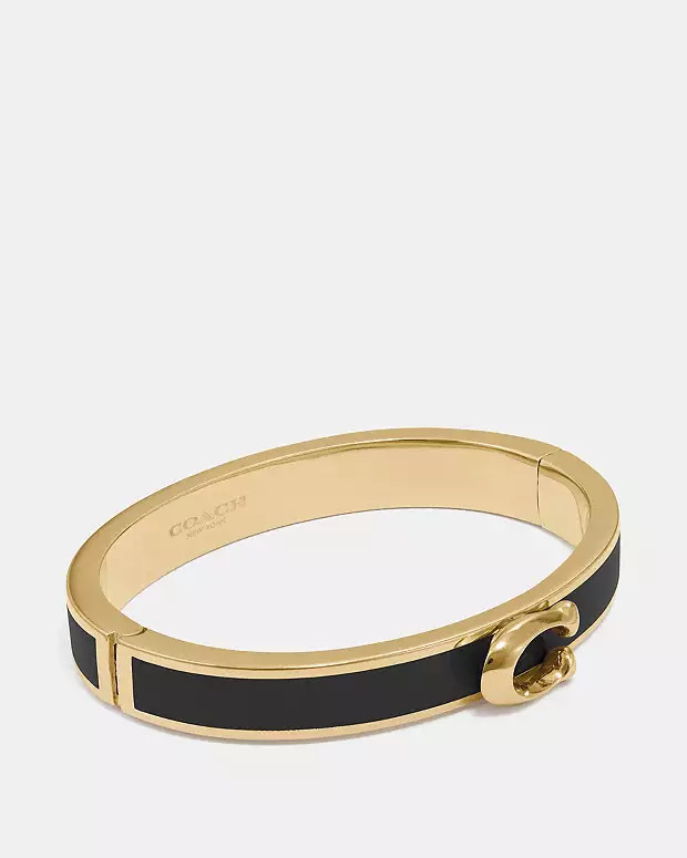 Signature Push Hinged Bangle | Coach (UK)