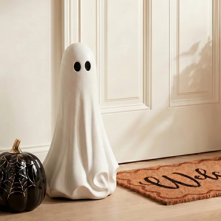 My Texas House Large Ghost Tabletop Decoration, Black and White, 22" | Walmart (US)