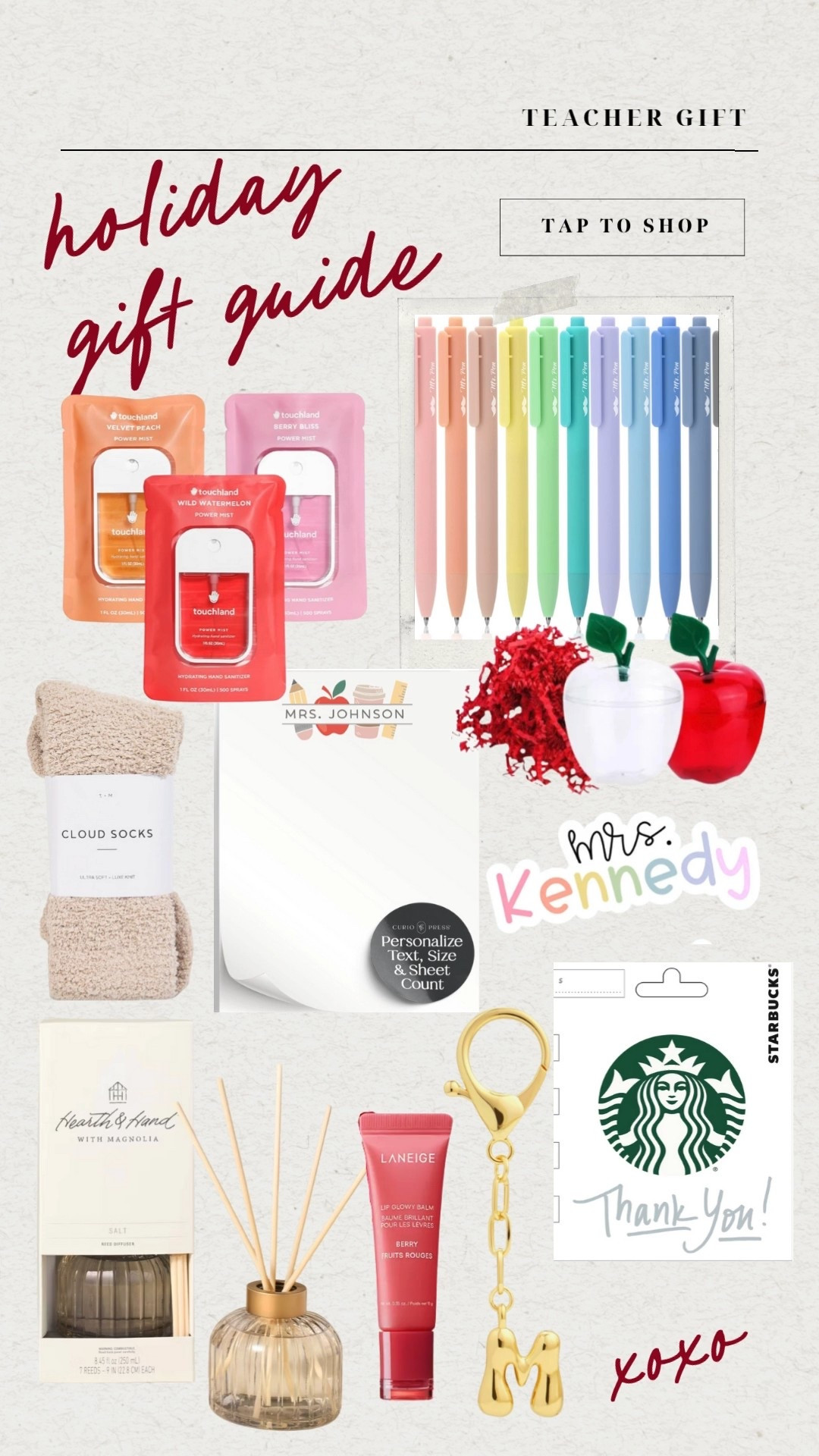 Gift guide for your kids teachers 
Perfect gifts that the teachers and school admins will actually love and appreciatee

#LTKSeasonal #LTKFindsUnder50 #LTKGiftGuide