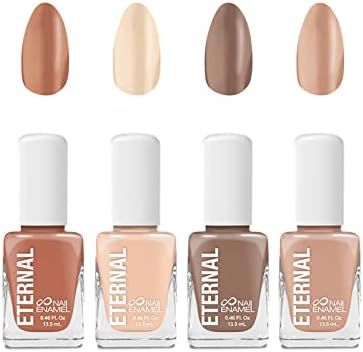 Nail Polish Set - Eternal 4 Piece Kit: Long Lasting, Quick Dry and Cruelty Free. Made in USA - 0.... | Amazon (US)