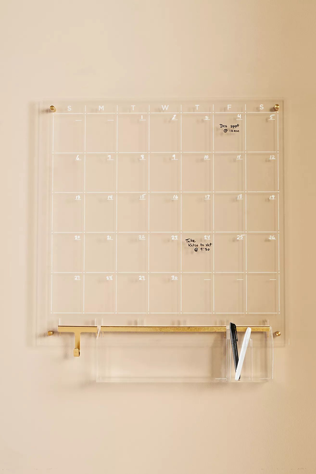 Acrylic Monthly Wall Calendar Bundle | Anthropologie (US)