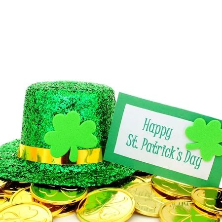 St Patricks Day Shamrock Coins Irish Plastic Good Luck Coins 100 Pcs St Patricks Party Decoration Fa | Walmart (US)