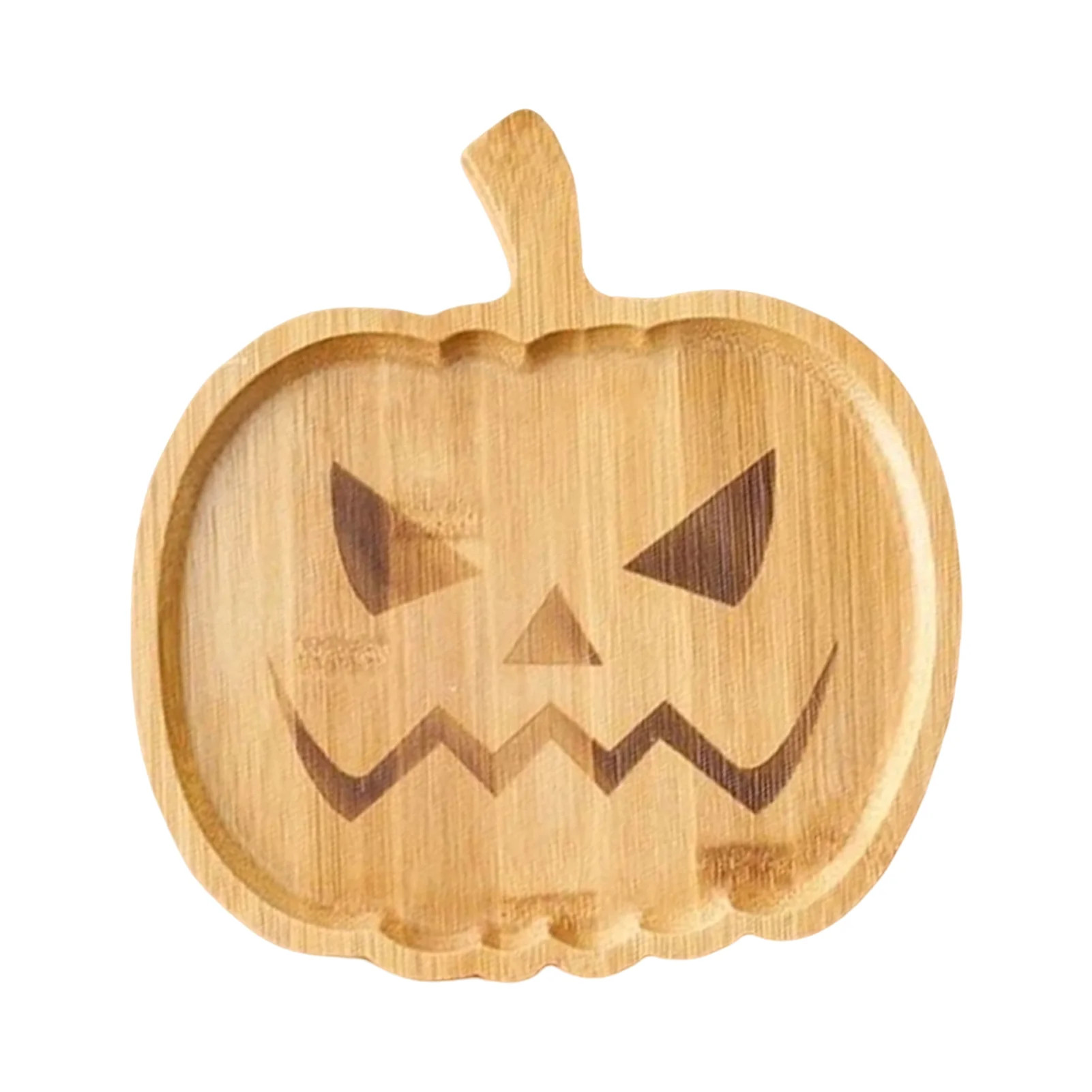 TOPOINT Halloween Pumpkin Wooden Appetizers Board, Shaped Plate, Bamboo Cheese Board Charcuterie ... | Walmart (US)