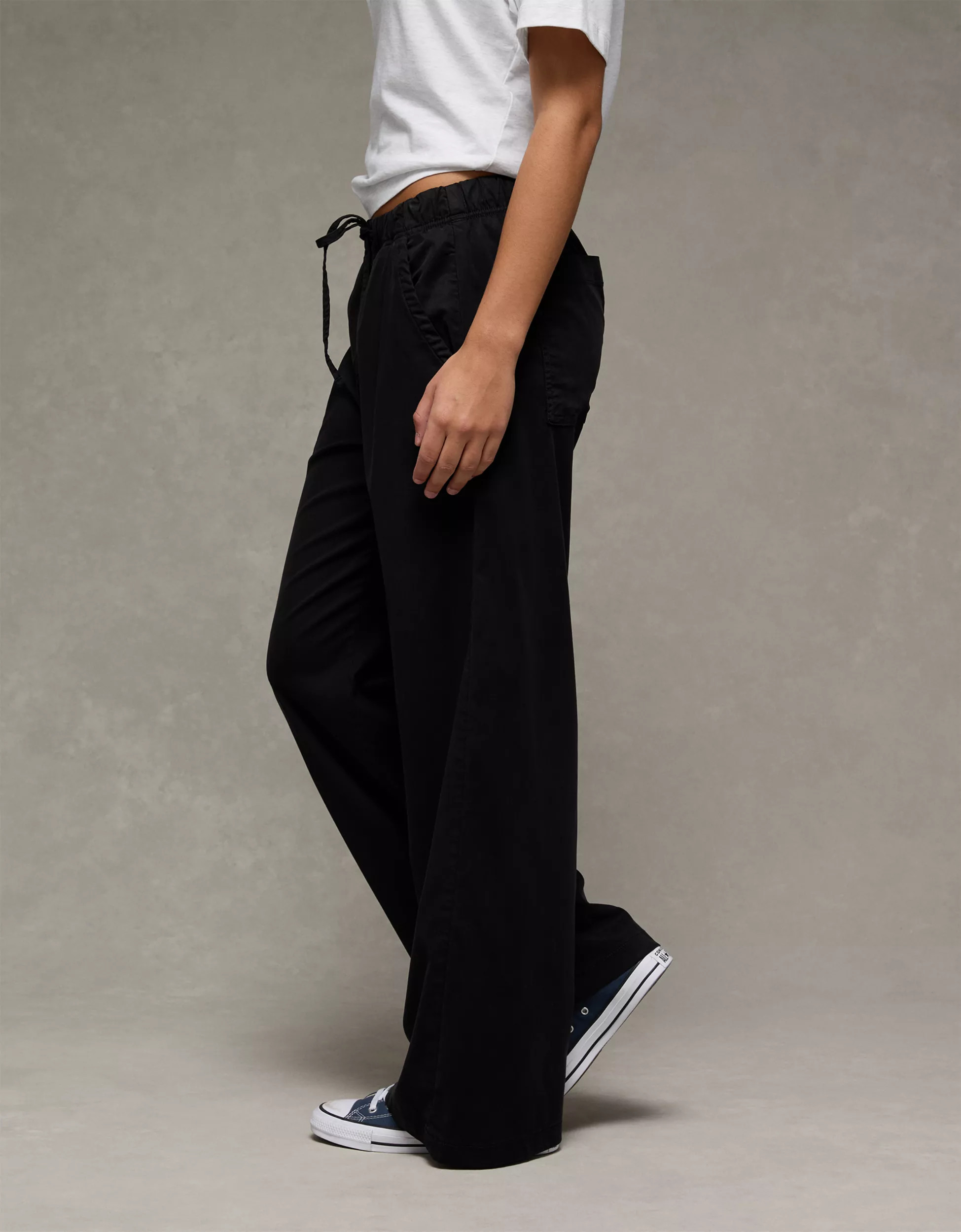 AE Mid-Rise Wide-Leg Pull-On Pant | American Eagle Outfitters (US & CA)