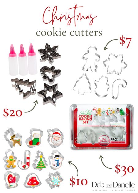 Christmas cookie cutters! 

Cookie cutters, holiday cookie cutters, Christmas cookie cutters, Deb and Danelle 

#LTKhome #LTKHoliday #LTKSeasonal