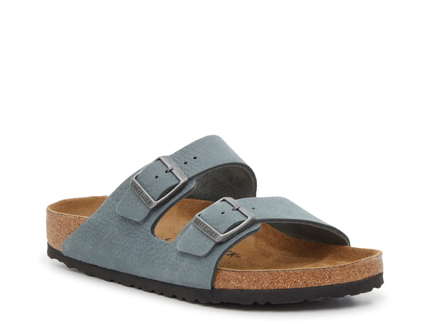 Birkenstock Arizona Desert Buck Slide Sandal | Men's | Blue | Size EU 43 / US Mens 10-10.5 / Womens 12-12.5 | Sandals | Footbed | DSW