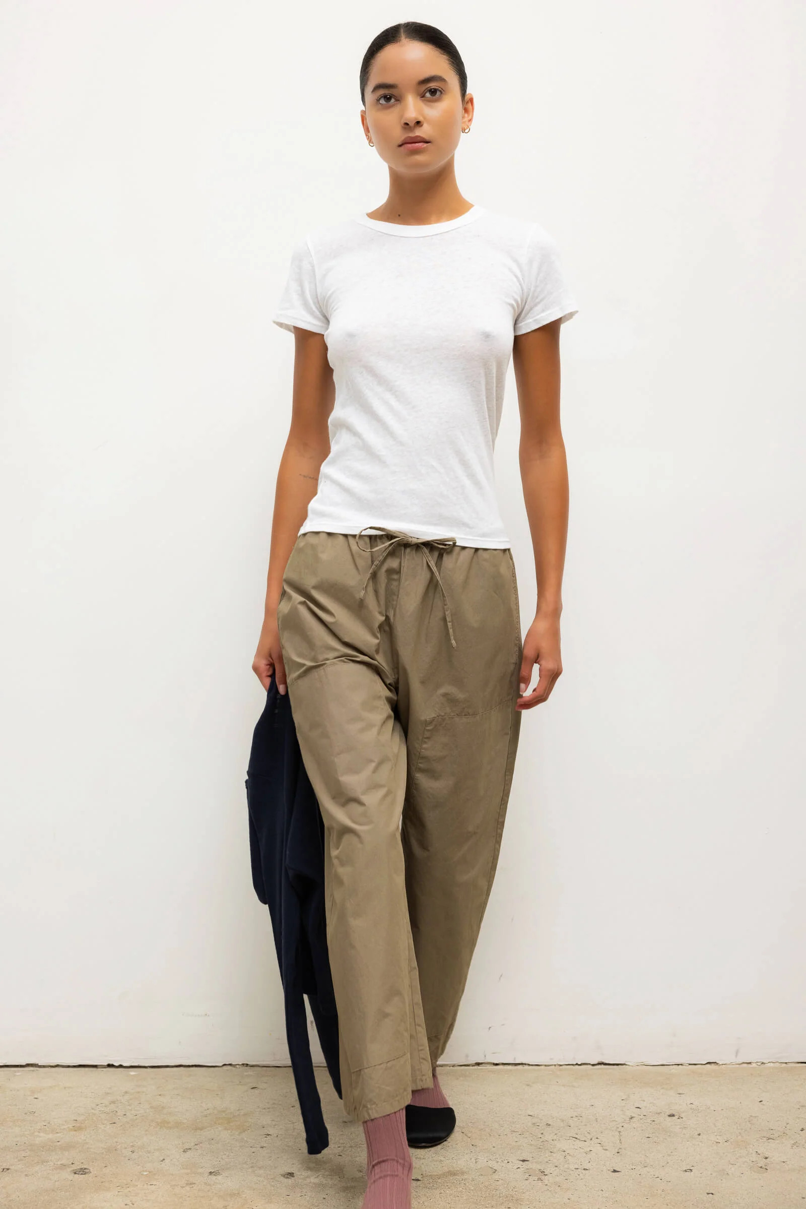 LESET Kyoto Carpenter Pant in Birch in Cotton | LESET