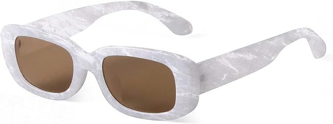 ADE WU Rectangle Sunglasses for Women 90’s Vintage Fashion Glasses Black Tortoise Frame (Black)... | Amazon (CA)