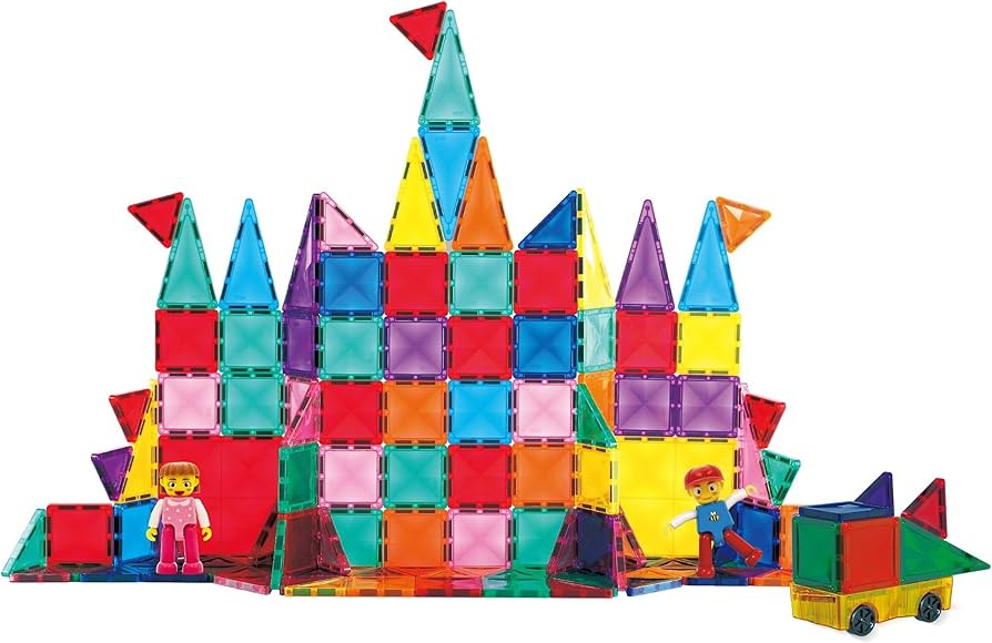 PicassoTiles 120 Piece Magnetic Building Block Mini Diamond Series Travel Size Magnet Constructio... | Amazon (US)