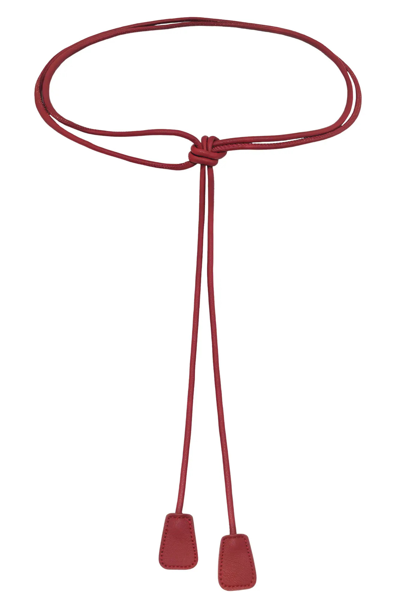 Petit Moments Tab Accent Faux Leather Tie Belt (Women) | Nordstrom | Nordstrom