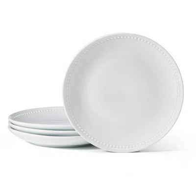 Norrell Birch Laneâ¢ Everyday White Beaded Coupe Dinner Plate, Set Of 4 | Wayfair North America
