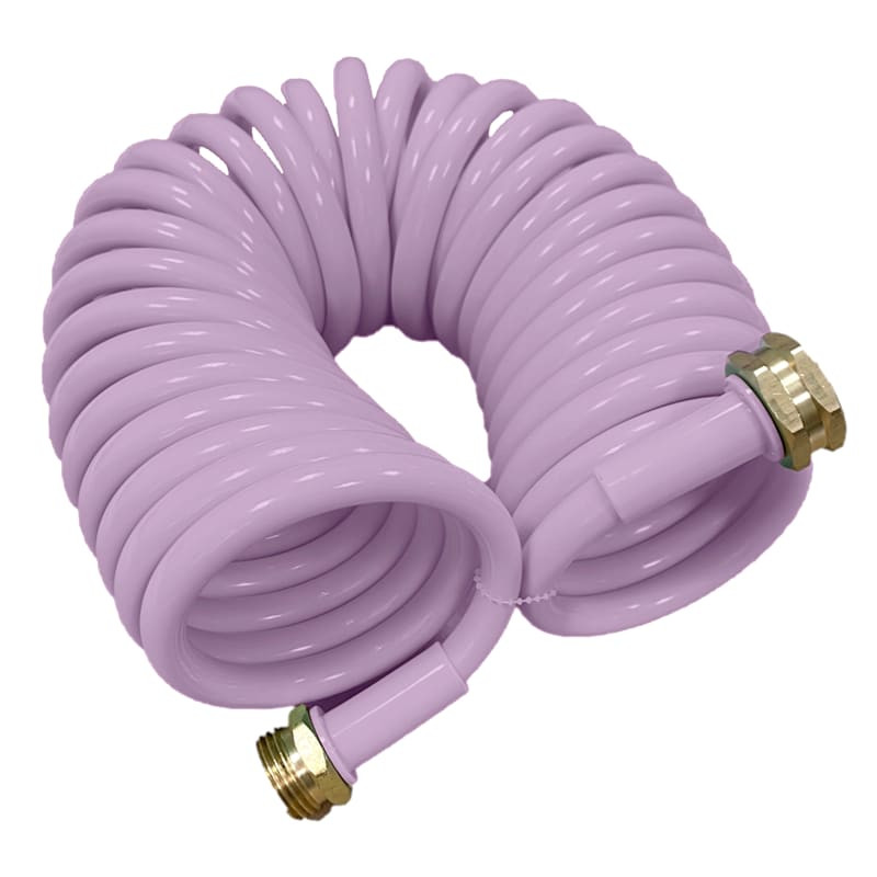25' Coiled Garden Hose, Light Purple | At Home