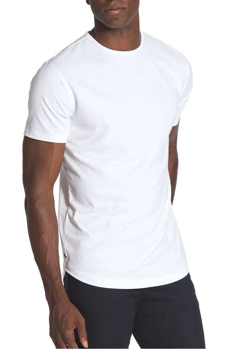 Trim Fit Crewneck Cotton Blend T-Shirt | Nordstrom