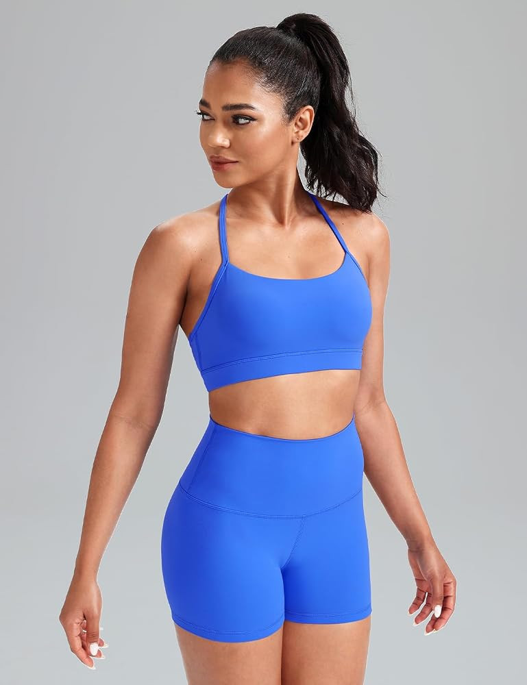 HeyNuts to Freest Womens Y Back Sports Bra, Spaghetti Strap Racerback Low Impact Workout Yoga Top... | Amazon (US)