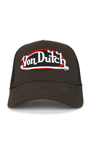 Von Dutch Over Flow Trucker Hat in Black. | Revolve Clothing (Global)