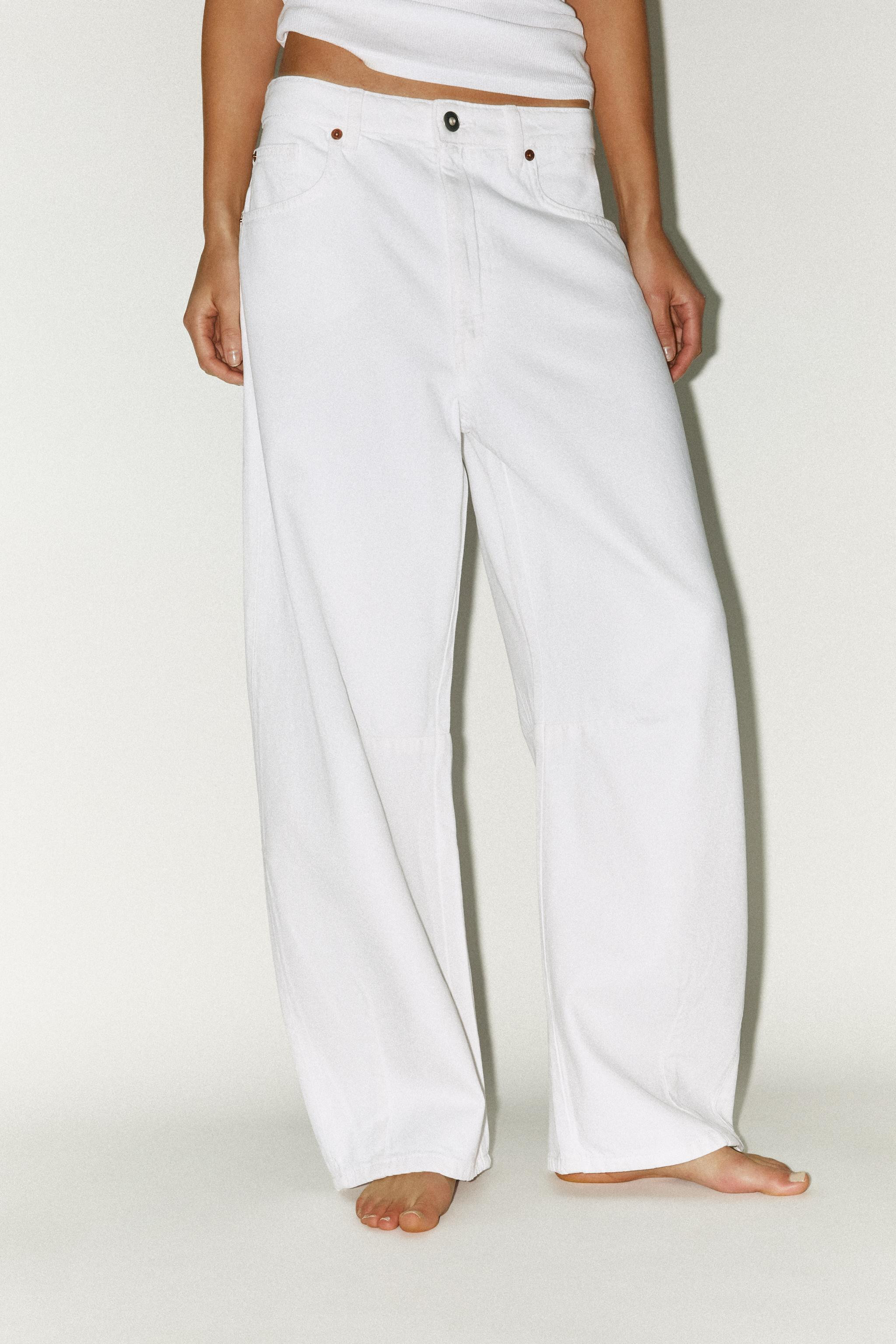 TRF MID-RISE BAGGY BALLOON JEANS | Zara US