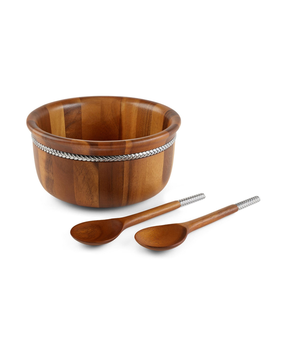 Nambe Salad Bowl With Servers | Macys (US)